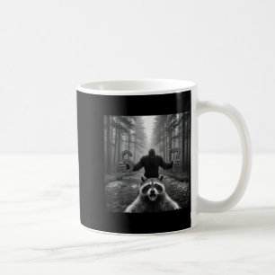 Lustiges Waschbär-Selfie mit Bigfoot 67 Sechs Sieb Kaffeetasse