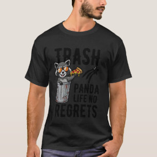 Lustiges Waschbärenleben Keine Reue Waschbär Pizza T-Shirt