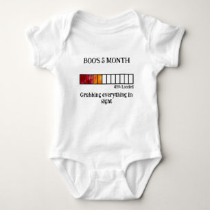 Lustiges Wasserfarben-Baby-Meilenstein-Body   5 Mo Baby Strampler