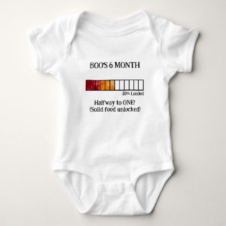 Lustiges Watercolor Baby-Meilenstein-Body | 6 Mona Baby Strampler
