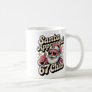 Lustiges Weihnachten 67 Meme - Retro Santa Approve Kaffeetasse