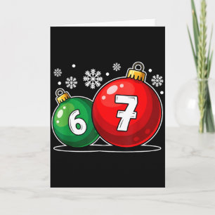 Lustiges Weihnachten 67 Six Seven Meme Gen Alpha S Karte