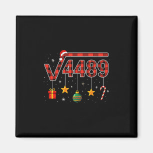 Lustiges Weihnachten 6 7 Six Seven Meme Quadratwur Magnet