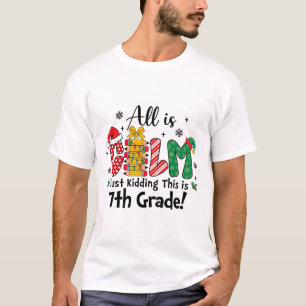 Lustiges Weihnachten Alles ist ruhig, nur ein Sche T-Shirt
