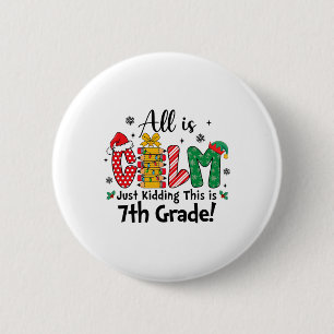 Lustiges Weihnachten Alles ist ruhig Nur ein Scher Button