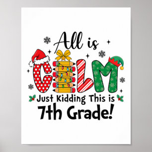 Lustiges Weihnachten Alles ist ruhig, nur Quatsch, Poster