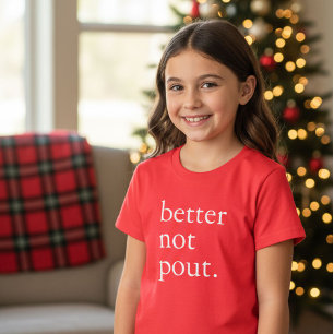 Lustiges Weihnachten Besser nicht schmollen Einfac T-Shirt