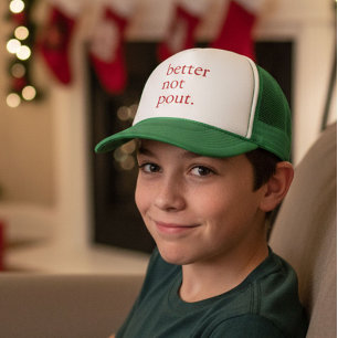 Lustiges Weihnachten Besser nicht schmollen Einfac Truckerkappe