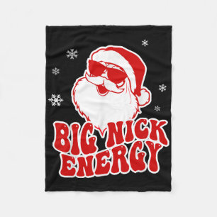 Lustiges Weihnachten Big Nick Energy Santa Unartig Fleecedecke