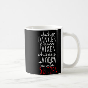 Lustiges Weihnachten Dasher Dancer Prancer Vixen W Kaffeetasse