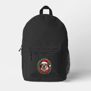 Lustiges Weihnachten English Bulldog Tank Top Bedruckter Rucksack