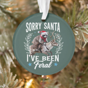 Lustiges Weihnachten Entschuldigung Santa Ich war Ornament