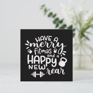 Lustiges Weihnachten Fitness Sarkastisches Fitness Einladung