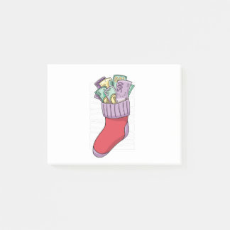 Lustiges Weihnachten Geld Socken Geschenk Post-it Klebezettel