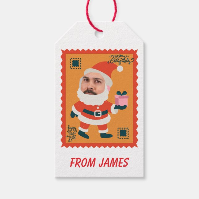 Lustiges Weihnachten Geschenkanhänger (Vorderseite)