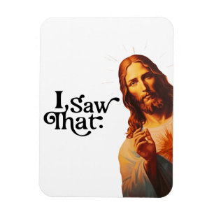 Lustiges Weihnachten, ich sah Jesus, ich sah das Magnet