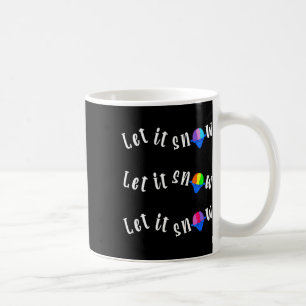 Lustiges Weihnachten im Juli Lass es Schnee-Kegel- Kaffeetasse