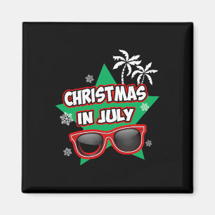 Lustiges Weihnachten im Juli Santa Claus Sommerfer Magnet