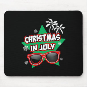 Lustiges Weihnachten im Juli Santa Claus Sommerfer Mousepad