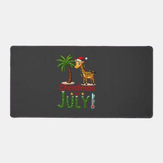 Lustiges Weihnachten im Juli-Shirt Santa Giraffe P Schreibtischunterlage