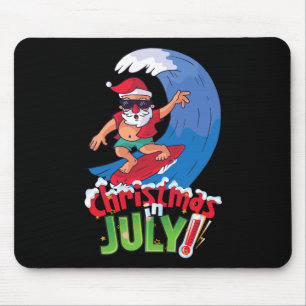 Lustiges Weihnachten im Juli-Shirt Sommer Santa Su Mousepad
