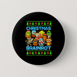 Lustiges Weihnachten Italienische Gehirnfäule Ital Button