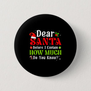 Lustiges Weihnachten Kinder Jungen Mädchen Lieber  Button