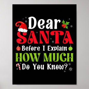 Lustiges Weihnachten Kinder Jungen Mädchen Lieber Poster