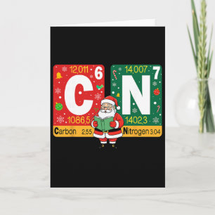 Lustiges Weihnachten Kohlenstoff Stickstoff 67 Mem Karte