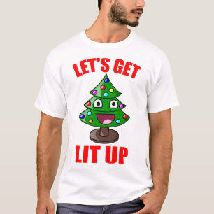 Lustiges Weihnachten lässt Lit aufstehen T-Shirt