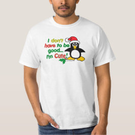 Lustiges Weihnachten muss ich nicht gut sein ich T-Shirt