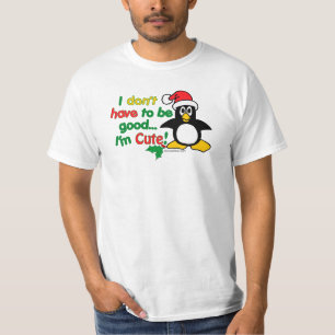 Lustiges Weihnachten muss ich nicht gut sein ich T-Shirt