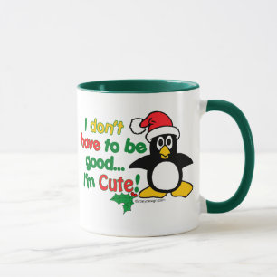 Lustiges Weihnachten muss ich nicht gut sein ich Tasse