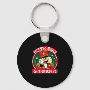 Lustiges Weihnachten omg Leute das ist verrückt Nu Schlüsselanhänger
