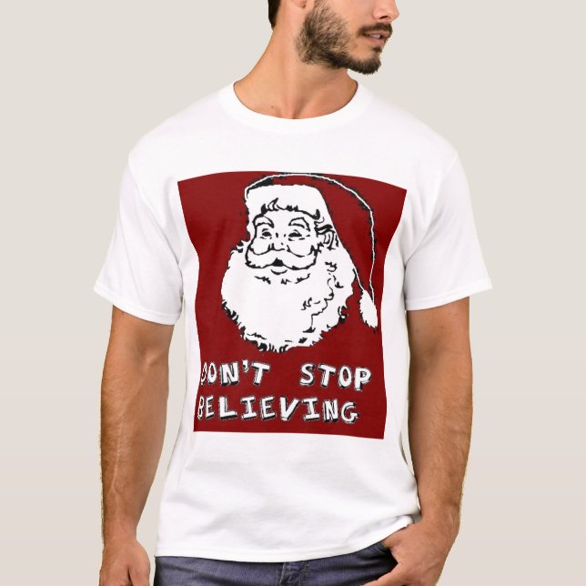 Lustiges WEIHNACHTEN SANKT "STOPPEN NICHT das T-Shirt (Vorderseite)