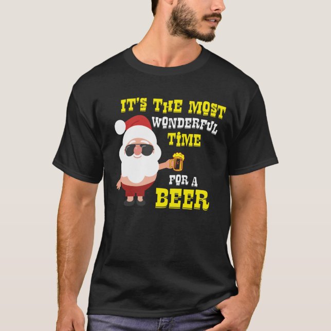 Lustiges Weihnachten Sankt T-Shirt (Vorderseite)