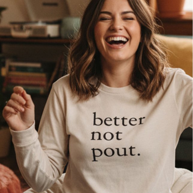 Lustiges Weihnachten Schmollen besser nicht Einfac Tri-Blend Shirt (Von Creator hochgeladen)