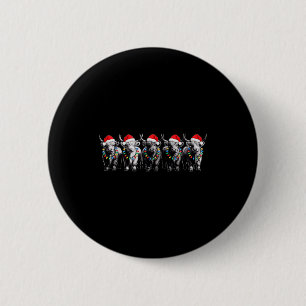 Lustiges Weihnachten Schottisches Hochlandkuh Xmas Button