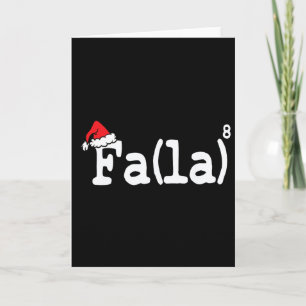 Lustiges Weihnachten Süße Mathe Fa La La La La Karte
