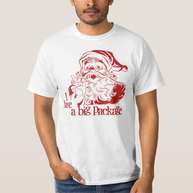 Lustiges Weihnachten Weihnachtsmann T-Shirt (Vorderseite)