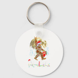 Lustiges Weihnachten Xmas Bigfoot Glaubt Sasquatch Schlüsselanhänger