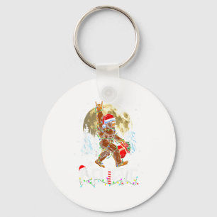 Lustiges Weihnachten Xmas Bigfoot Glaubt Sasquatch Schlüsselanhänger