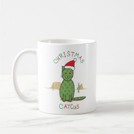 Lustiges "WeihnachtenCatcus" Kaktus-Zeichnen Kaffeetasse