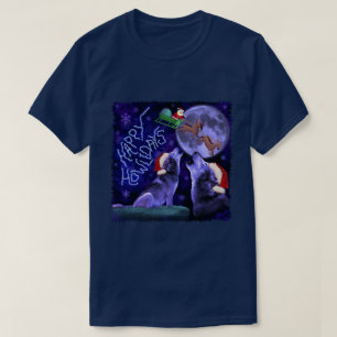 Lustiges Weihnachtenglückliches Howlidays T-Shirt