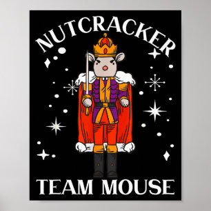 Lustiges Weihnachts-Familien-Tanzteam Maus Nusskna Poster