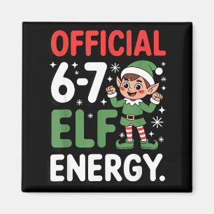 Lustiges Weihnachts-Meme 6-7 67 Elf Energie Humor  Magnet