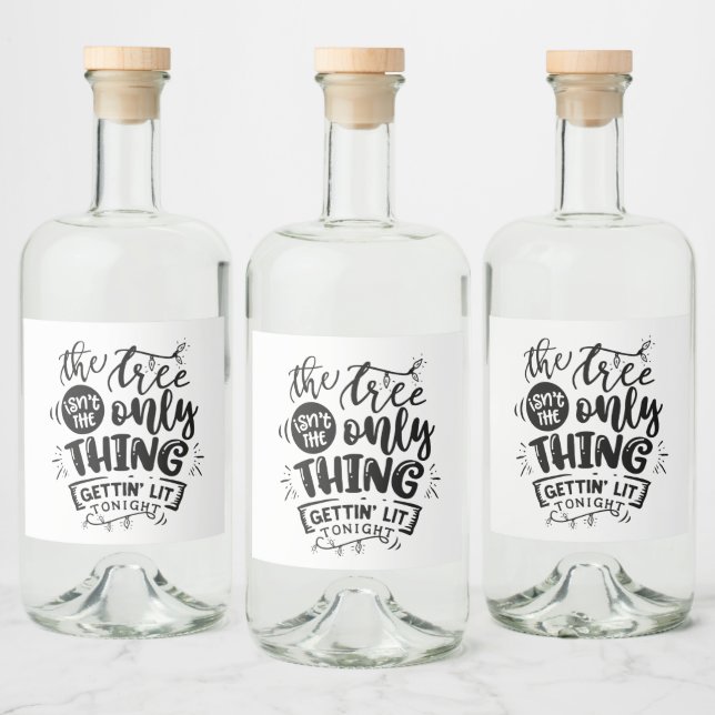 lustiges Weihnachts-Party Alkoholflaschenetikett (Flaschen)