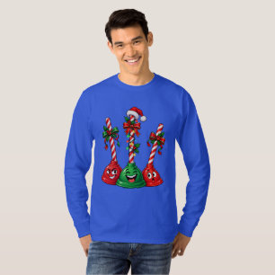 Lustiges Weihnachts-Plunger-Trio Herren T-Shirt