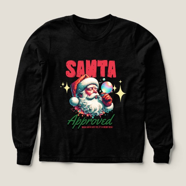  🎅 Lustiges Weihnachts-Shirt – Santa Approved (Design Vorderseite)