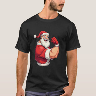 Lustiges Weihnachts-T-Shirt Muskelbepackter Weihna T-Shirt